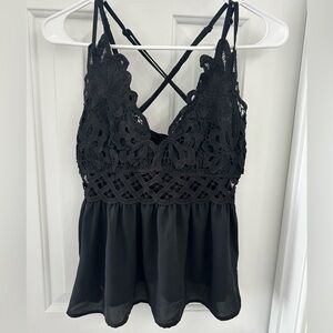 Black Lace tank top